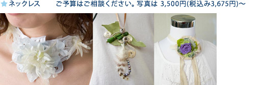 ネックレス ご予算はご相談ください。写真は 3,500円(税込み3,675円)〜